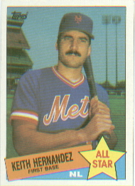 1985 Topps Baseball Cards      712     Keith Hernandez AS